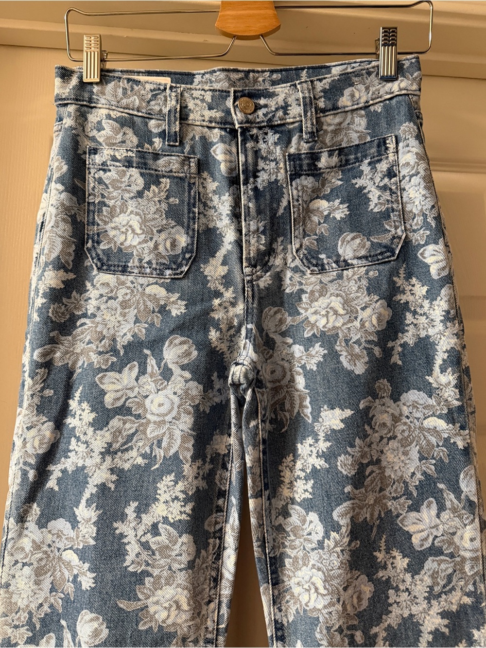 Gap x LoveShackFancy Floral '70s Flare High Rise Jeans - NWOT - Size 26